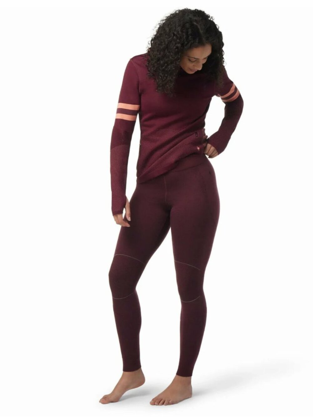 NWT Smartwool Black Cherry Intraknit Thermal Max Merino Base Layer Bottoms XS